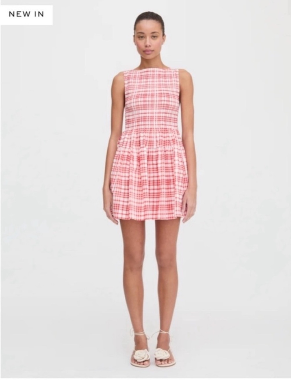 NEW Hill House Mini Cosima Nap dress. Cherry Gingham. S. NWT - Picture 3 of 6